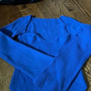 super cute going out top in royal blue